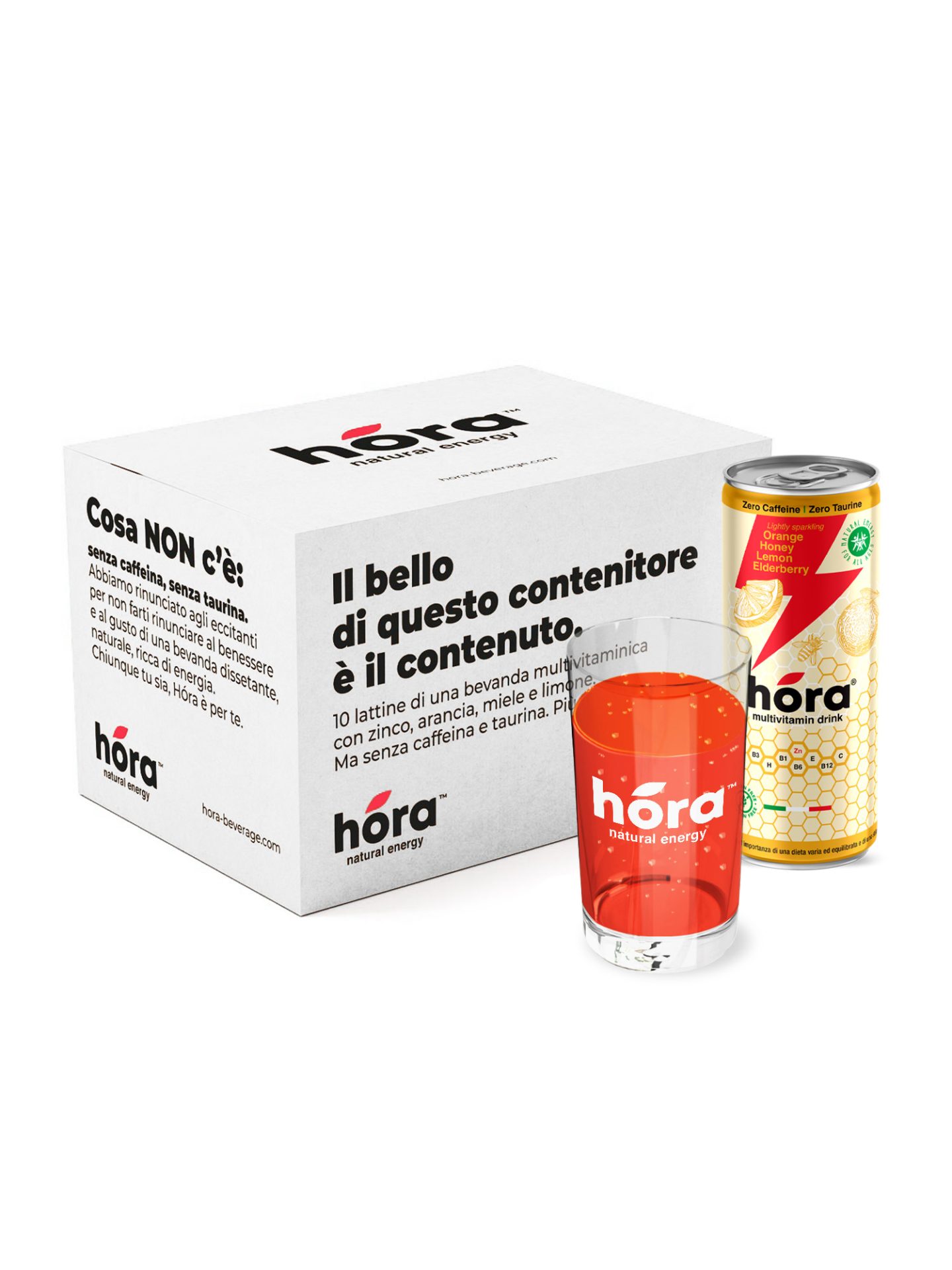 Hóra Pack – 10 lattine + 2 bicchieri